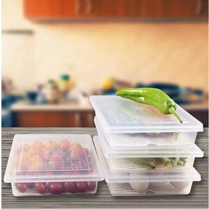 Transparent Food Storage Container Set